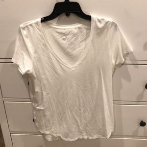 White Lulu Lemon Tee Shirt